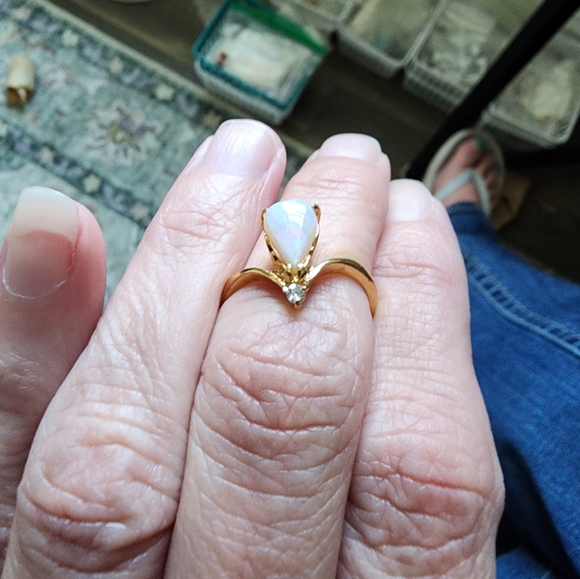 Opal Ring - Size 5 - Picture 4 of 7